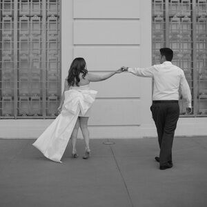 Nookie white dress with a bow